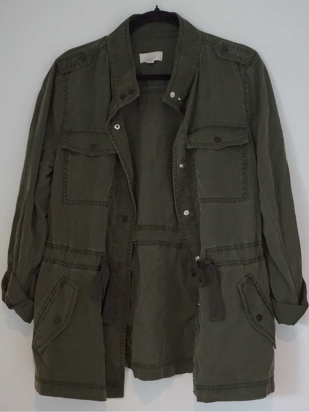 LOFT Olive Green Utility Jacket